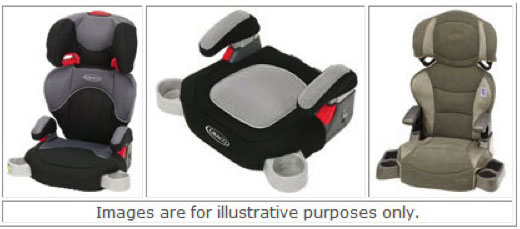 Examples of booster seats available for kids as they age