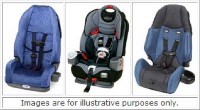 Examples of convertible car seats for children
