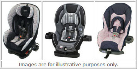 Examples of convertible car seats for young children