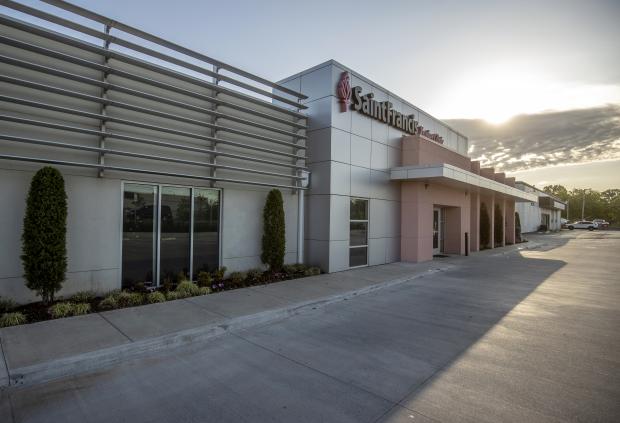 exterior view of Saint Francis Xavier Medical Clinic in Tulsa