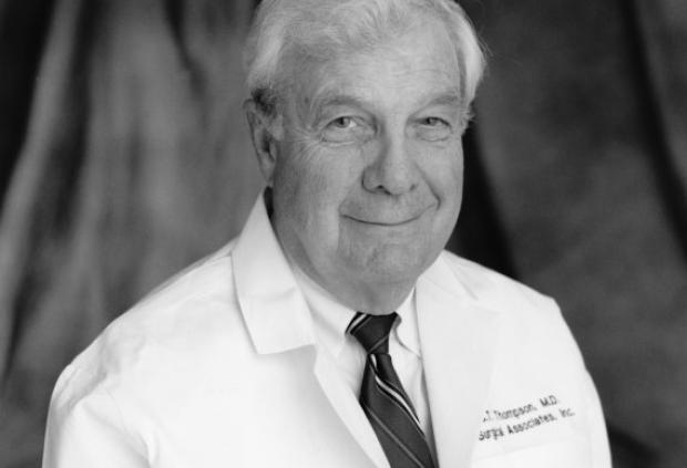 Black and white portrait of Doctor CT Thompson