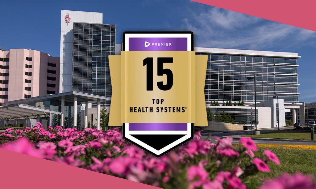 Saint Francis Hospital with Premier Top 15 Badge Overlayed