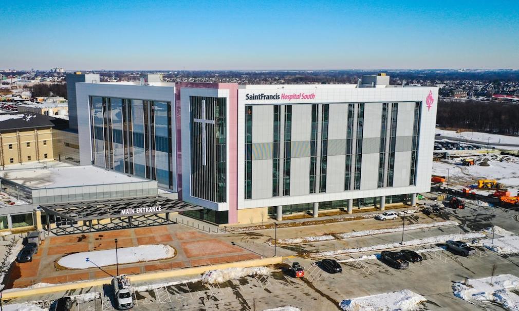 Saint Francis Hospital South after expansion