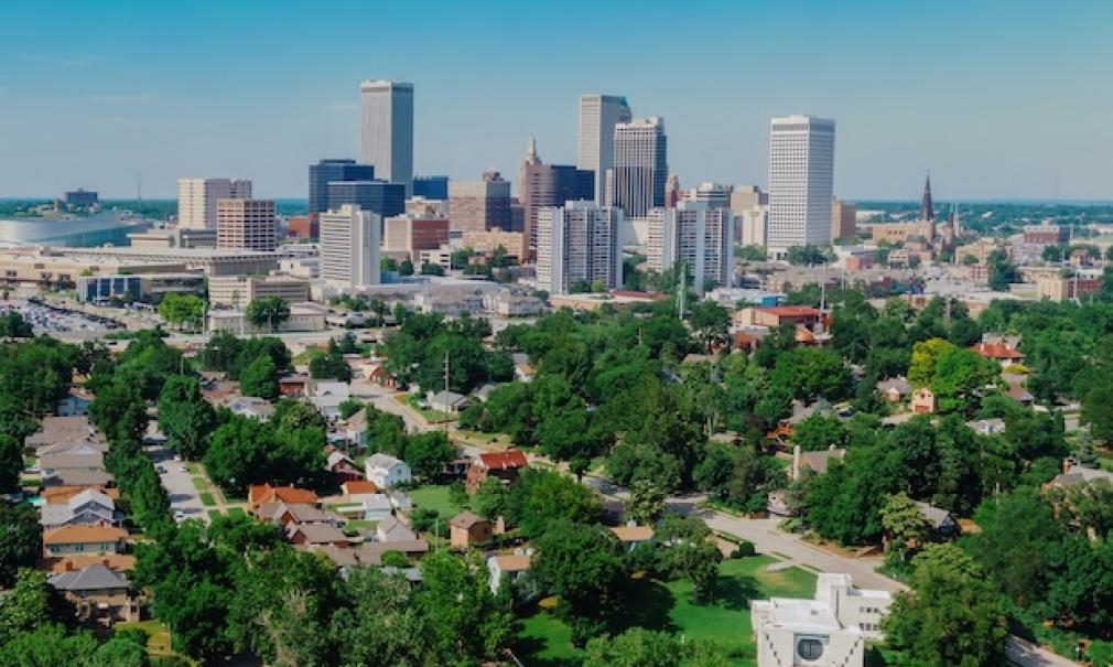 Skyline view of Tulsa