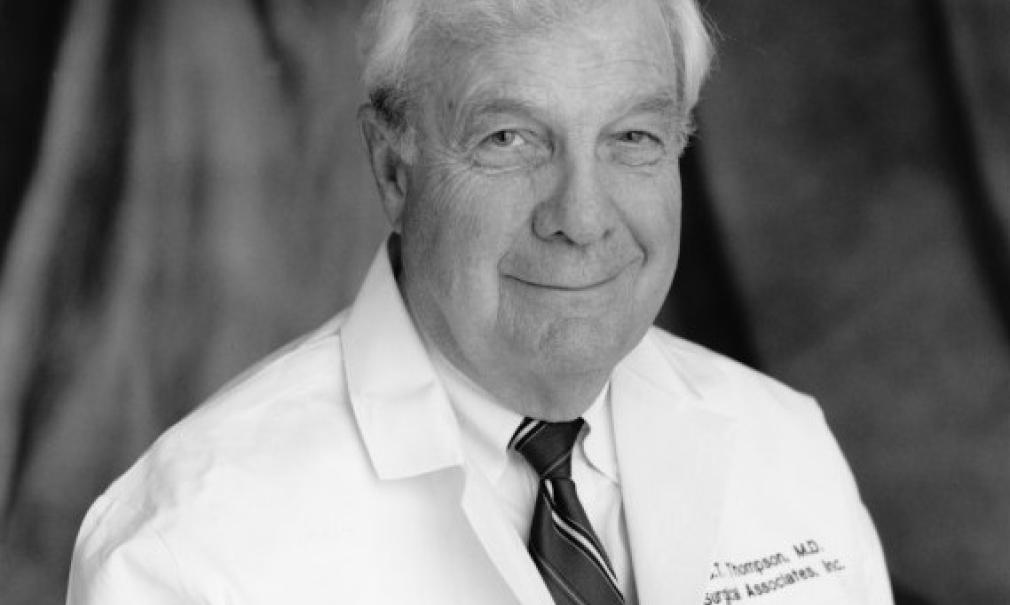 Black and white portrait of Doctor CT Thompson