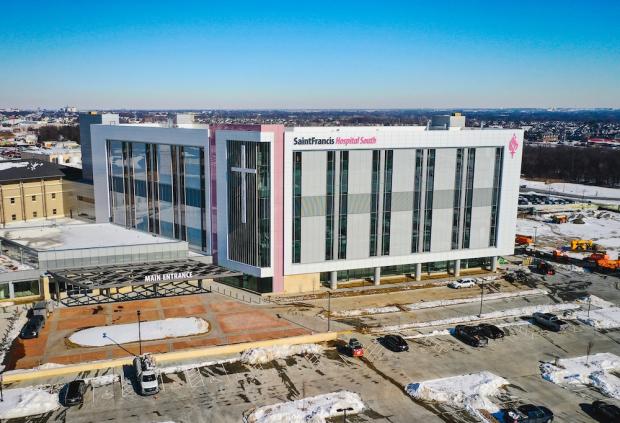 Saint Francis Hospital South after expansion