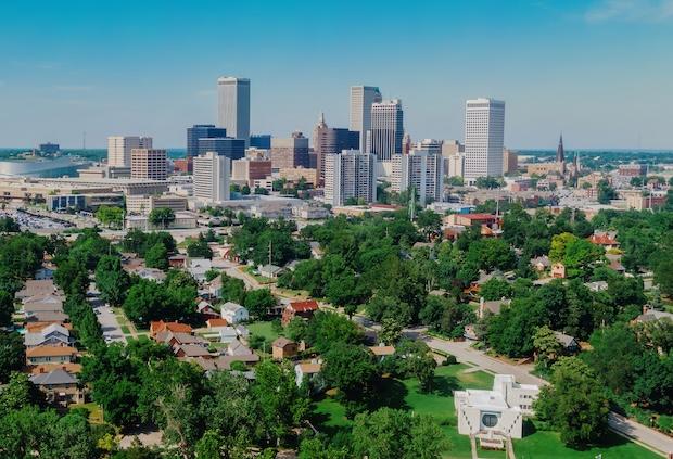Skyline view of Tulsa