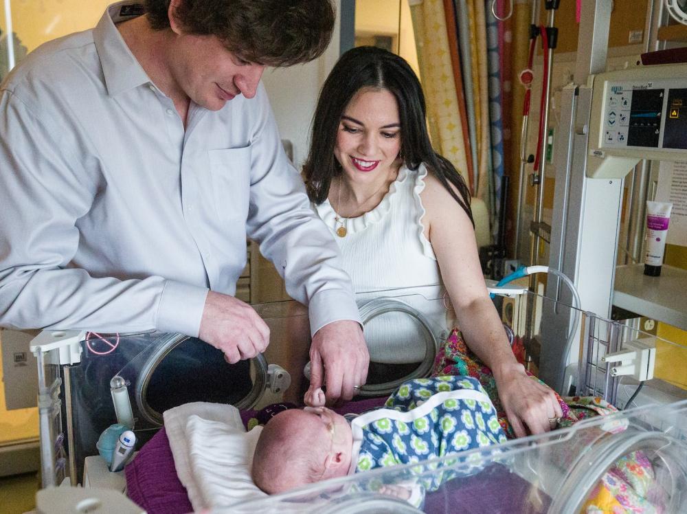 Parents with Baby Jo