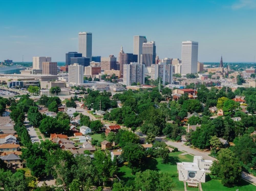 Skyline view of Tulsa