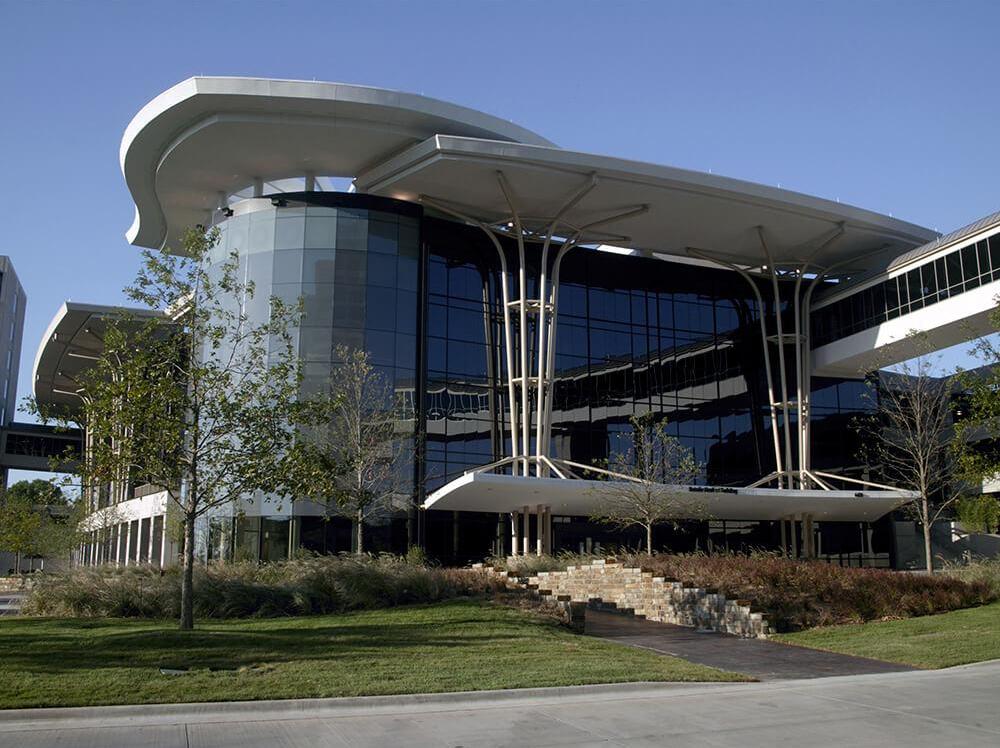 Exterior view of the Natalie Building on the Yale campus of Saint Francis Hospital in Tulsa, Oklahoma
