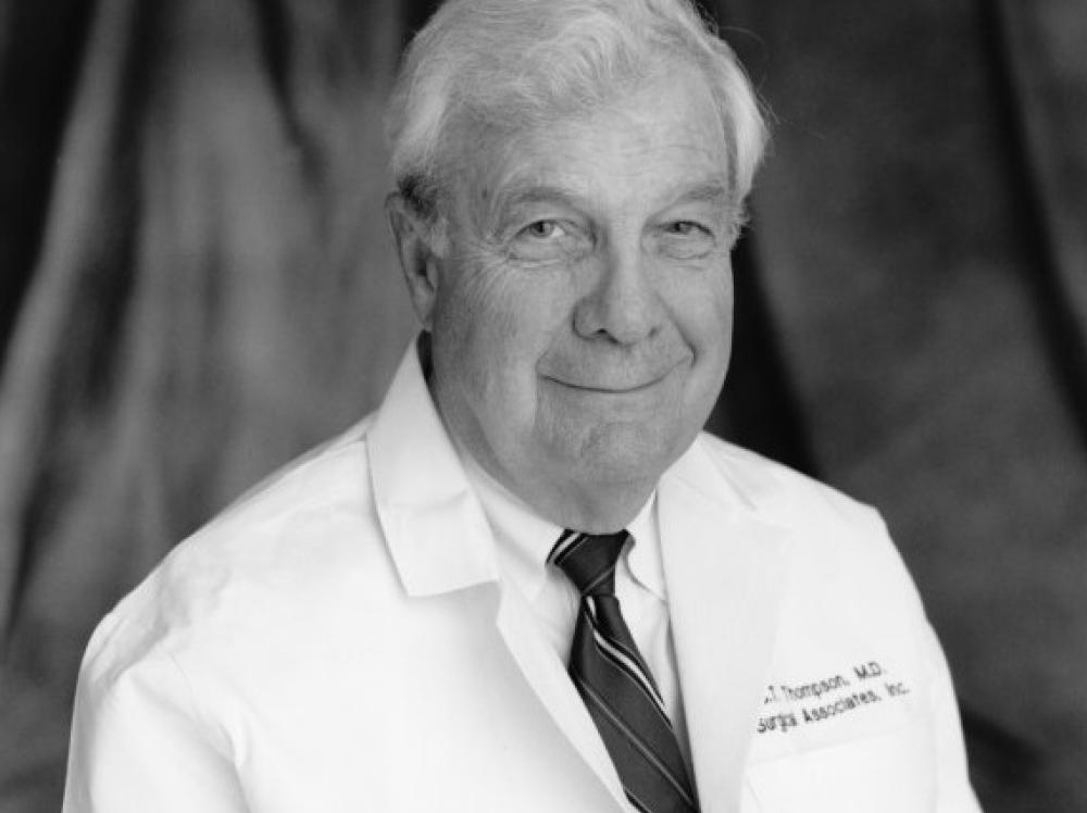 Black and white portrait of Doctor CT Thompson